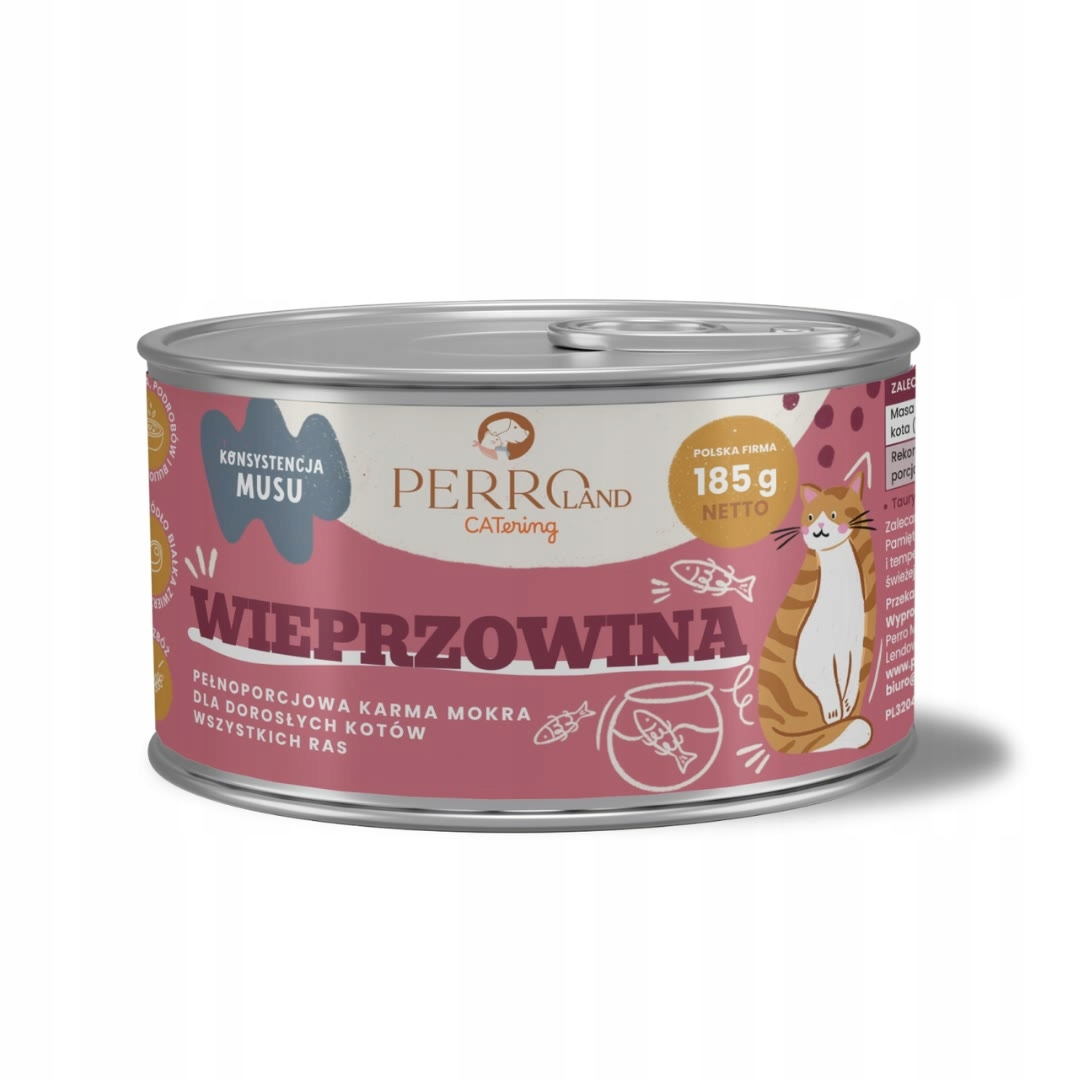 Perro CATering wieprzowina pasztet adult 185 g × 12