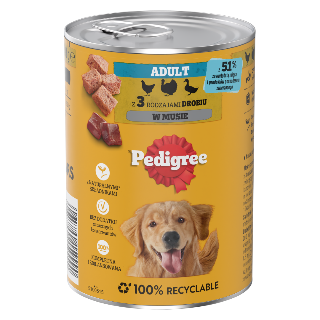 Pedigree kurczak, indyk, kaczka adult 400 g