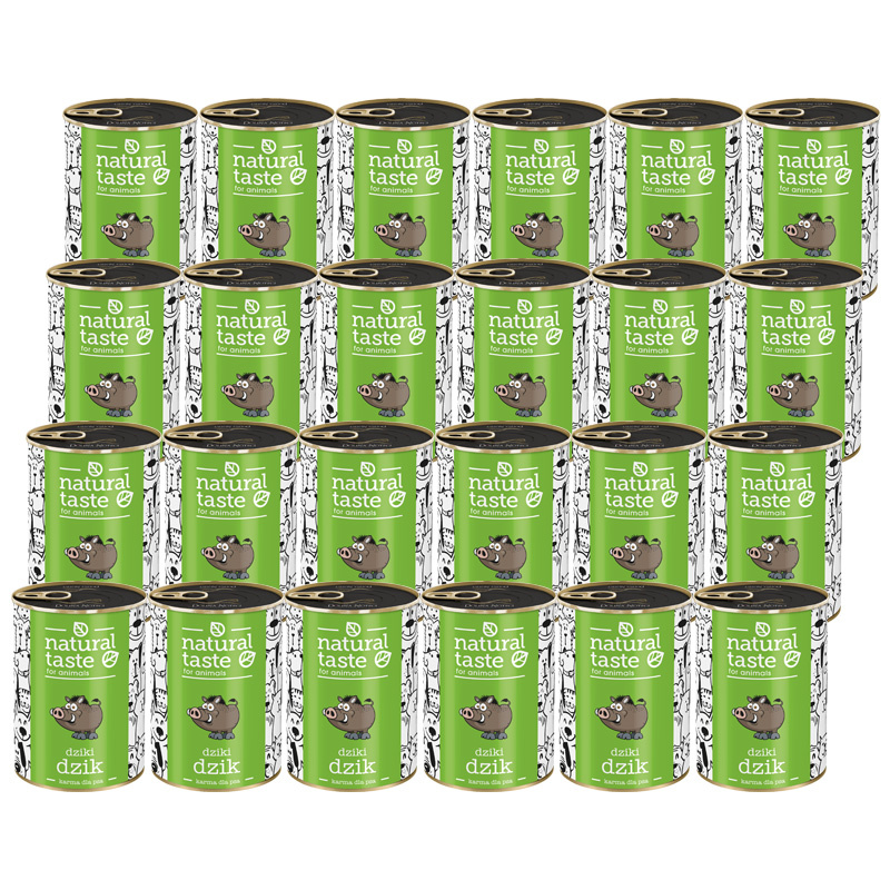 Natural Taste dziczyzna adult 400 g × 24