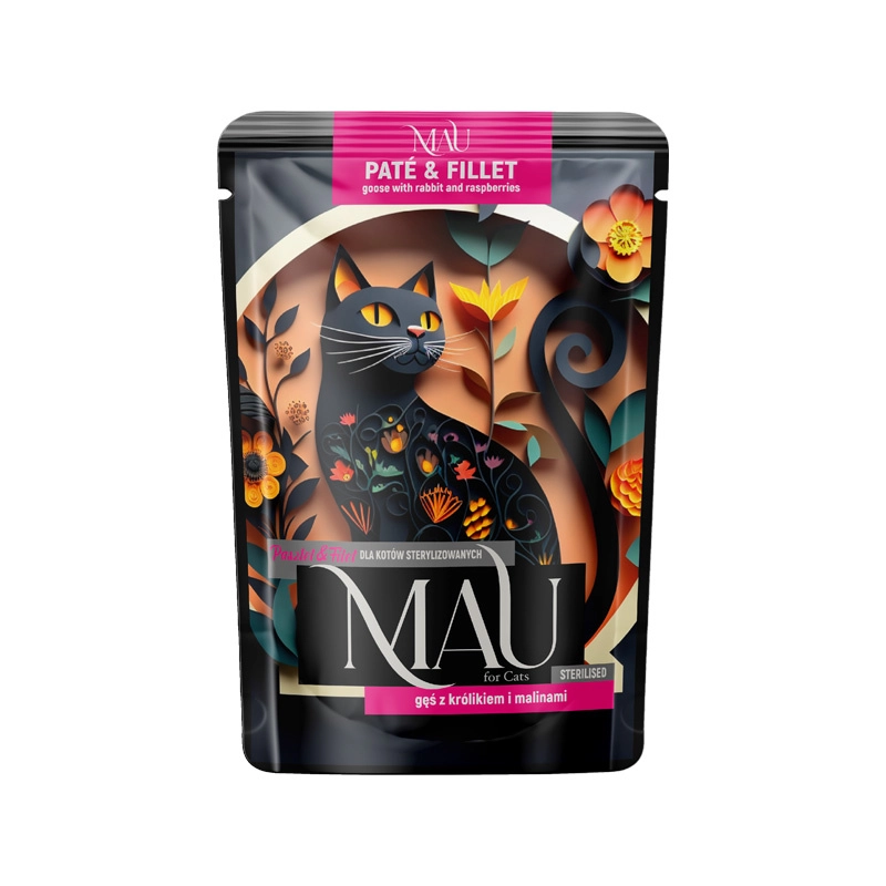 Dolina Noteci Mau Sterilised gęś z królikiem i malinami pasztet 85 g