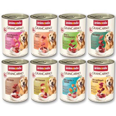 Animonda GranCarno dziczyzna, indyk, jagnięcina, kurczak, wołowina adult 400 g × 48