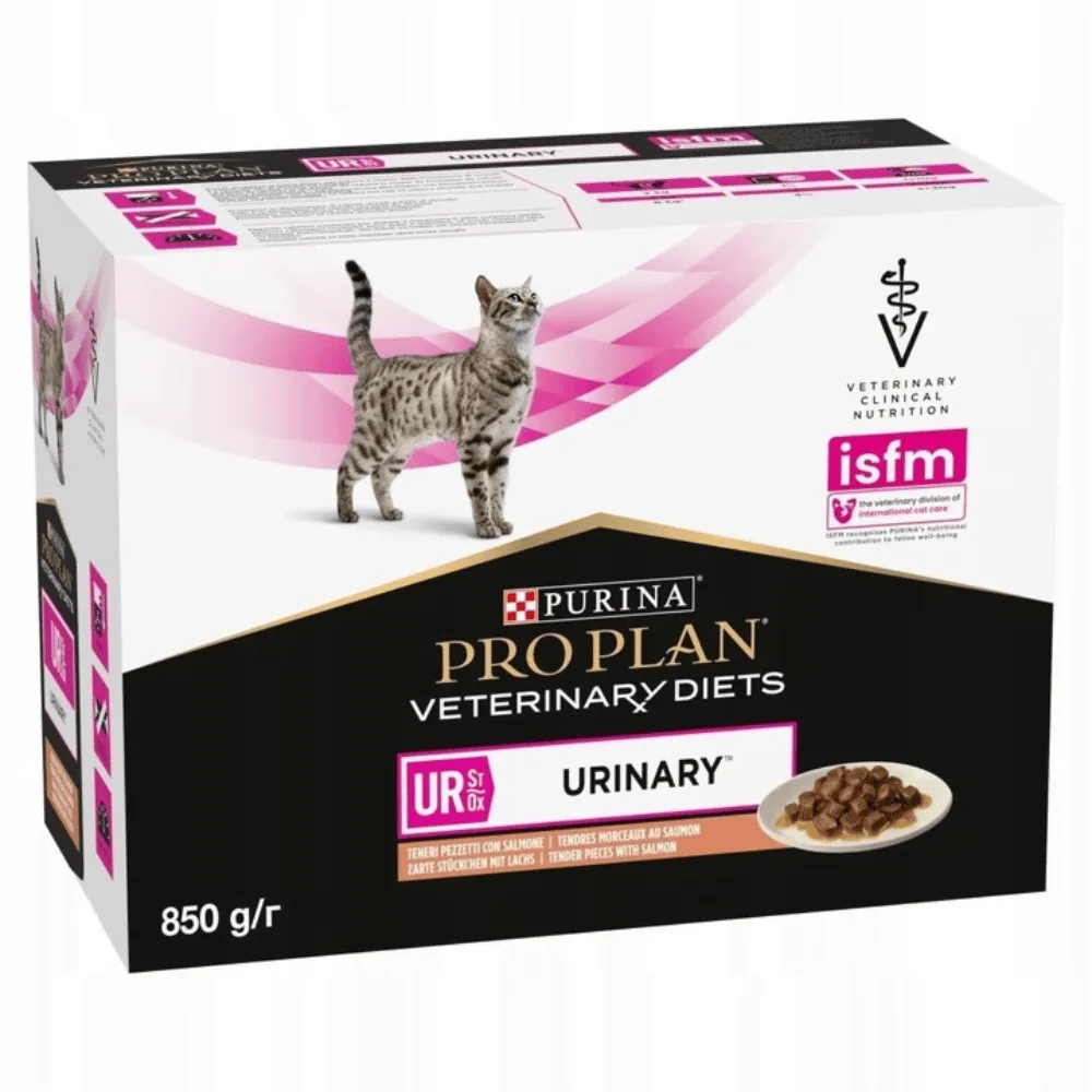 Purina Pro Plan Veterinary Diets Urinary łosoś w sosie adult 85 g × 10