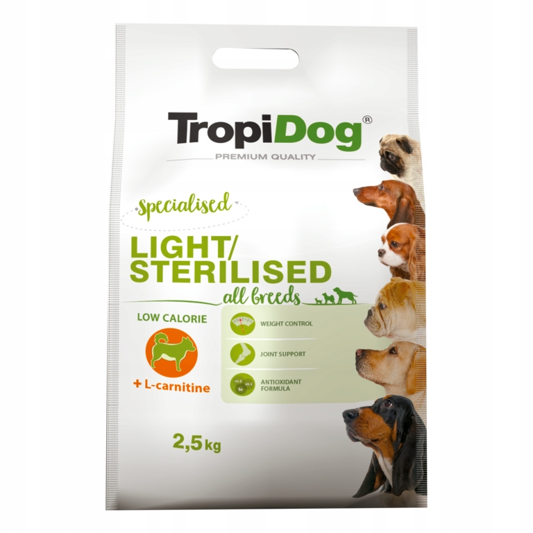 Tropidog Premium kurczak adult 2,5 kg