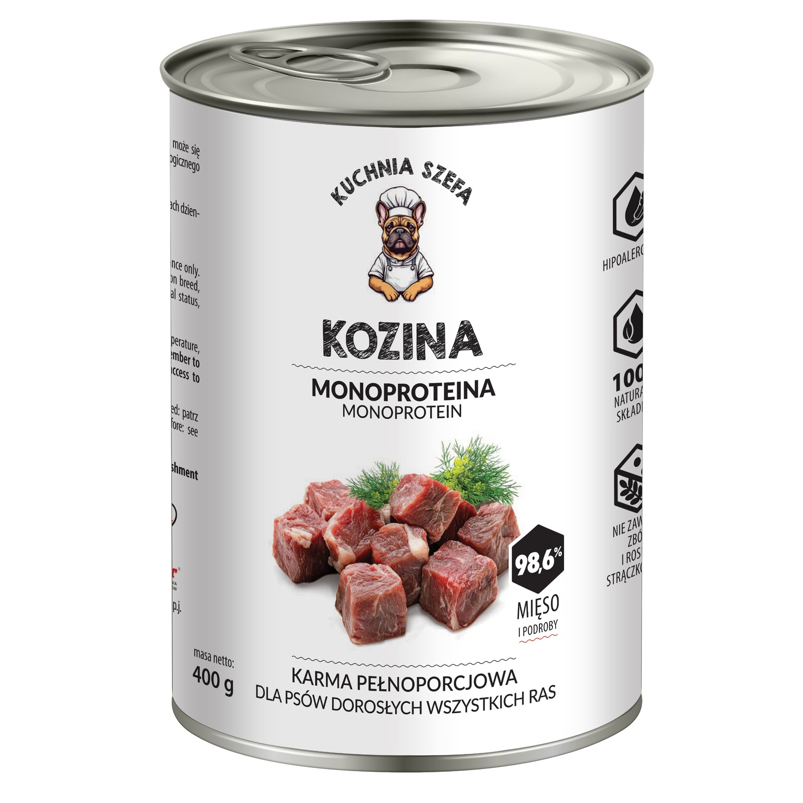 Kuchnia Szefa kozina adult 400 g