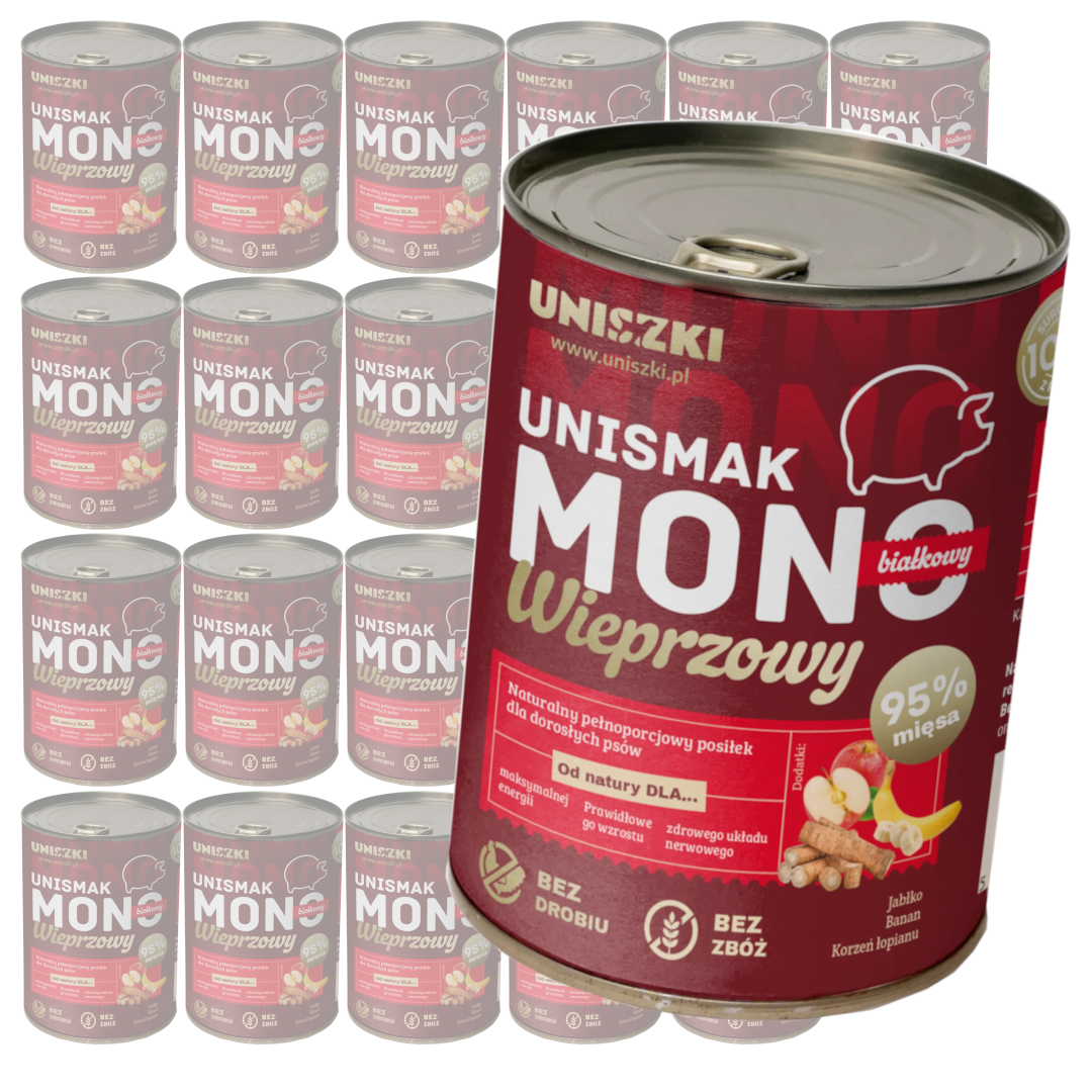 Uniszki Unismak wieprzowina 400 g × 24