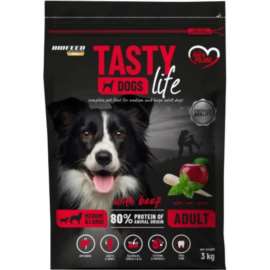 BioFeed Tasty Dogs Life wołowina adult średnie i duże rasy 3 kg