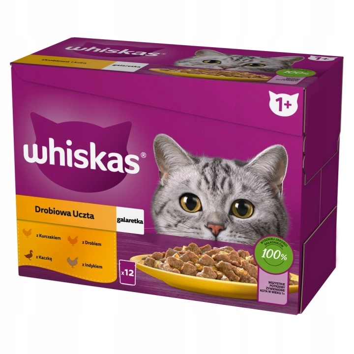 Whiskas mix smaków w galaretce adult 85 g × 12