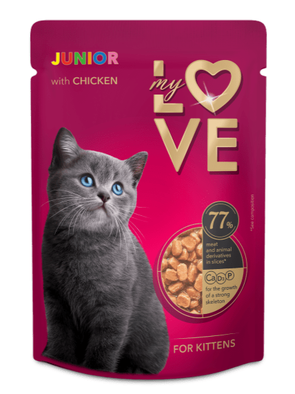 My Love kurczak w sosie kitten 85 g × 6
