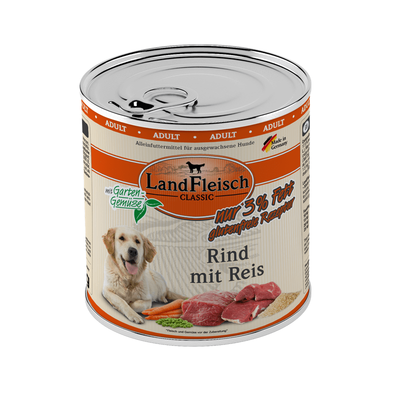 LandFleisch wołowina z ryżem adult 800 g
