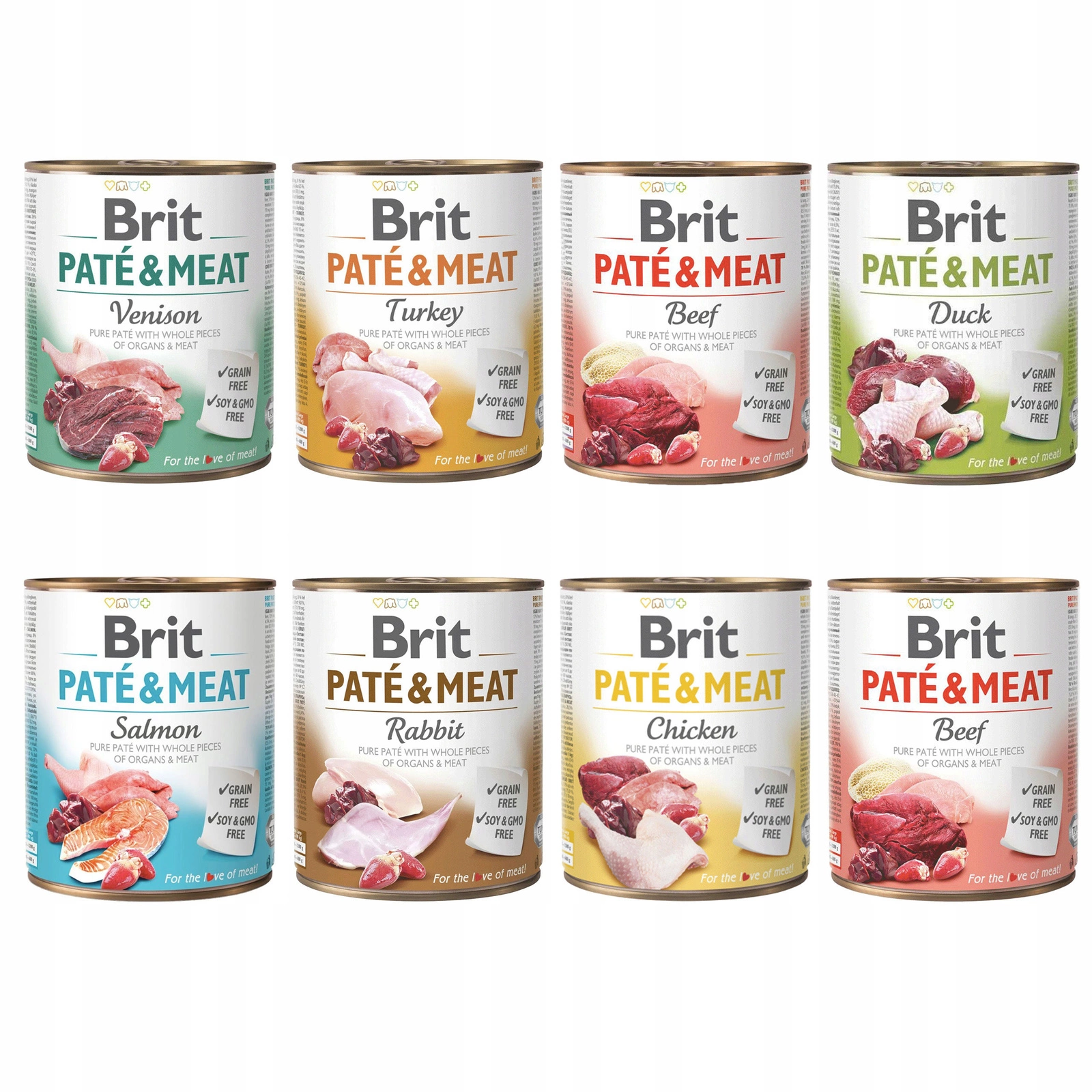 Brit Pate & Meat 800 g × 8