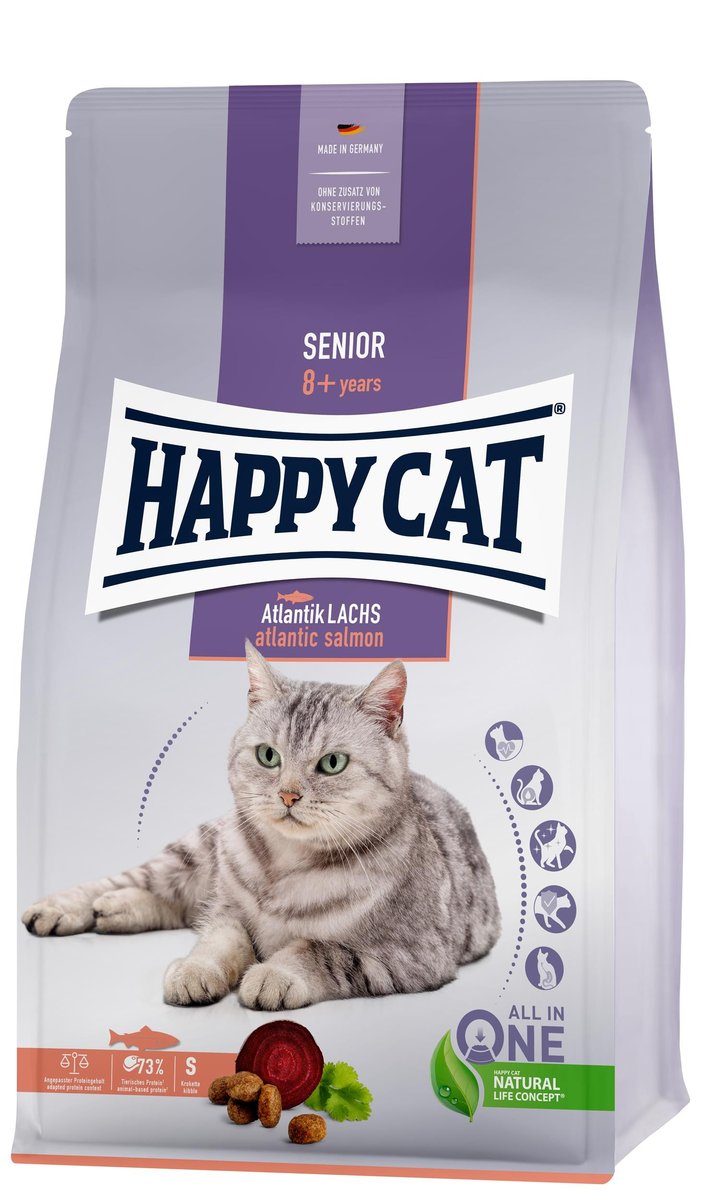 Happy Cat łosoś senior