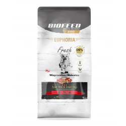 BioFeed Euphoria Fresh Meat wieprzowina, wołowina adult małe rasy 8 kg