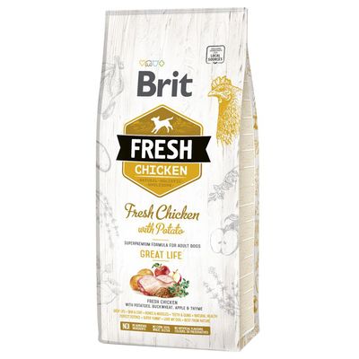 Brit Fresh kurczak adult 12 kg × 2