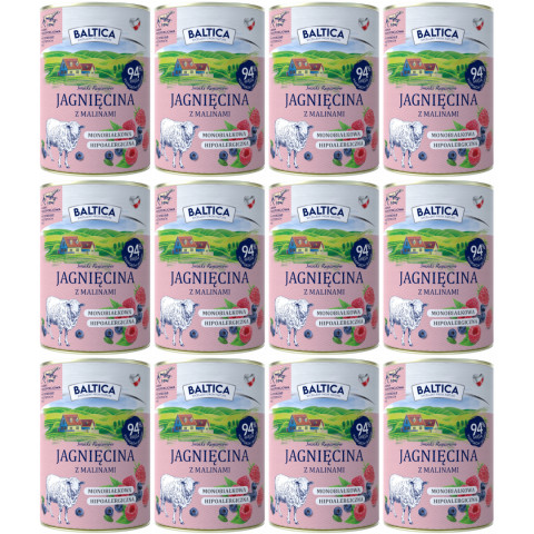 Baltica Smaki Regionów jagnięcina adult 400 g × 12