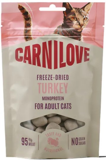 Carnilove Freeze-Dried Snack indyk adult 40 g