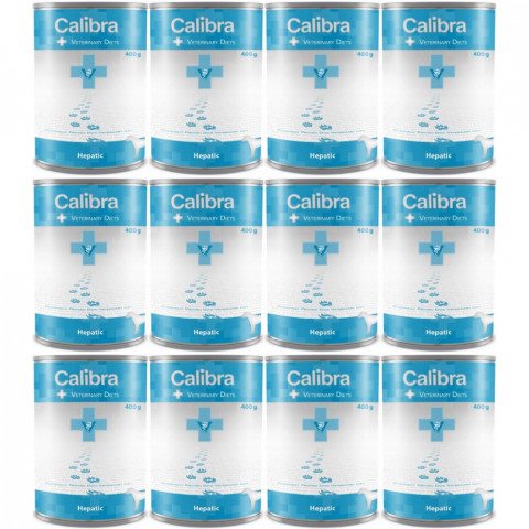 Calibra Veterinary Diets Hepatic kurczak adult 400 g × 12