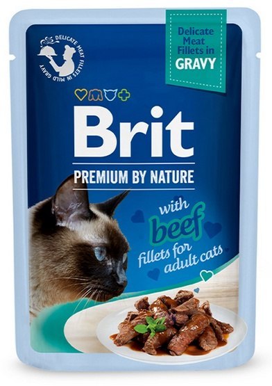 Brit Premium Cat Fillets wołowina 85 g