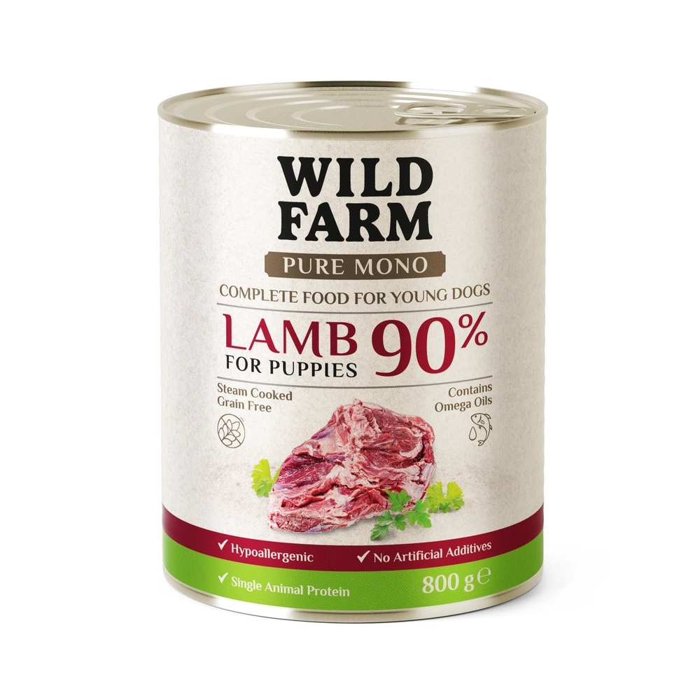 Wild Farm Pure Mono jagnięcina junior 800 g
