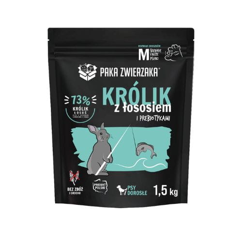 Paka Zwierzaka Seventh Heaven królik, łosoś średnie rasy 1,5 kg
