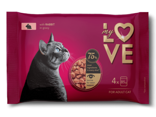 My Love królik w sosie adult 85 g × 4