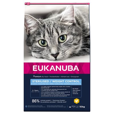 Eukanuba Sterilised Light kurczak adult 10 kg × 2