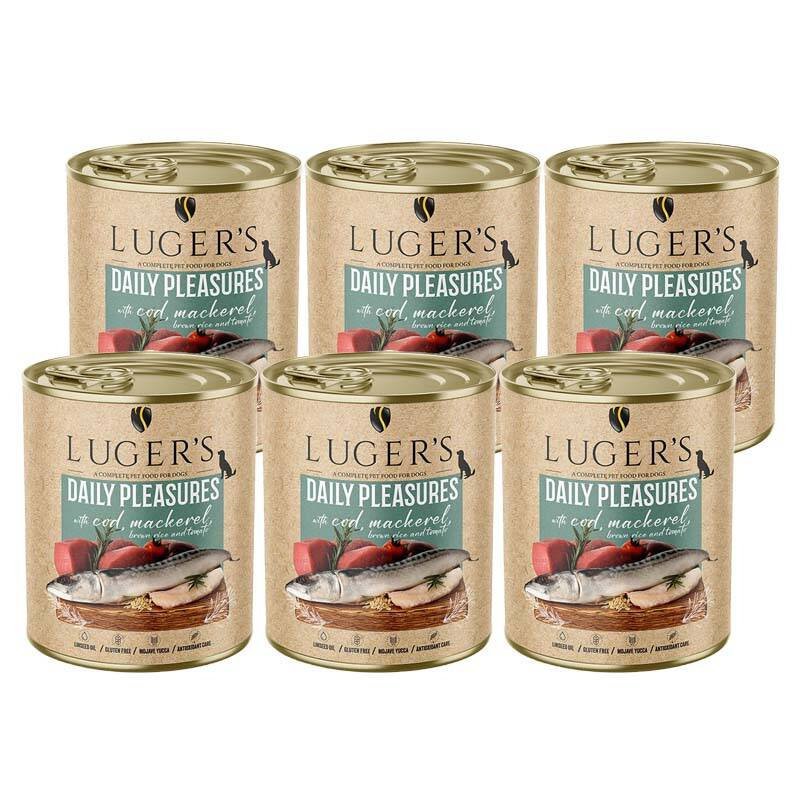 Luger's Daily Pleasures dorsz, makrela 800 g × 6