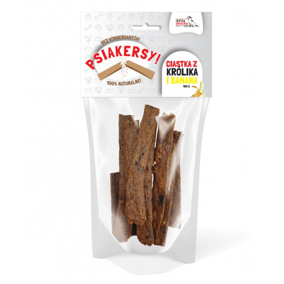 Syta Micha Psiakersy królik, banan 100 g
