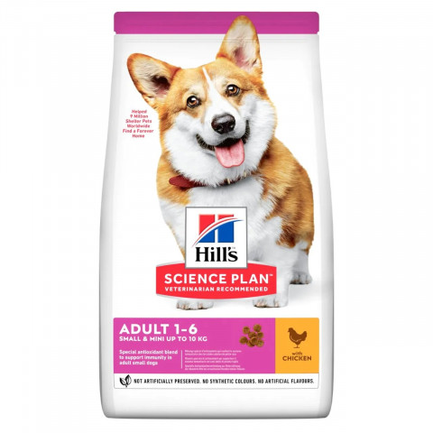 Hill's Science Plan kurczak adult małe rasy 6 kg