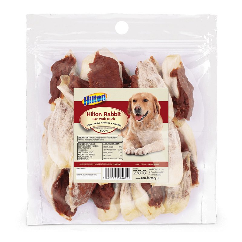 Hilton kaczka, królik 500 g