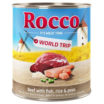 Rocco World Trip ryba, wołowina adult 800 g × 6