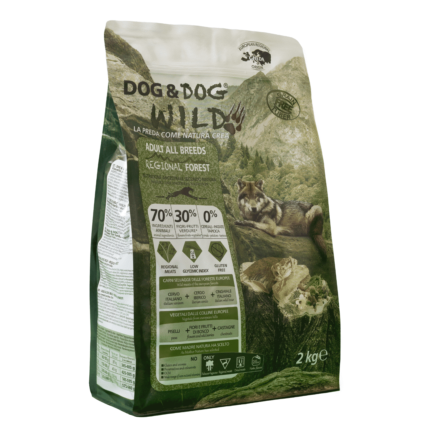 Dog&Dog Wild Regional Forest drób, dziczyzna, wieprzowina adult 12 kg