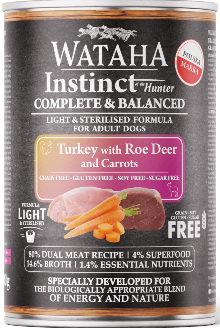 Wataha Instinct Light indyk, sarna adult 400 g