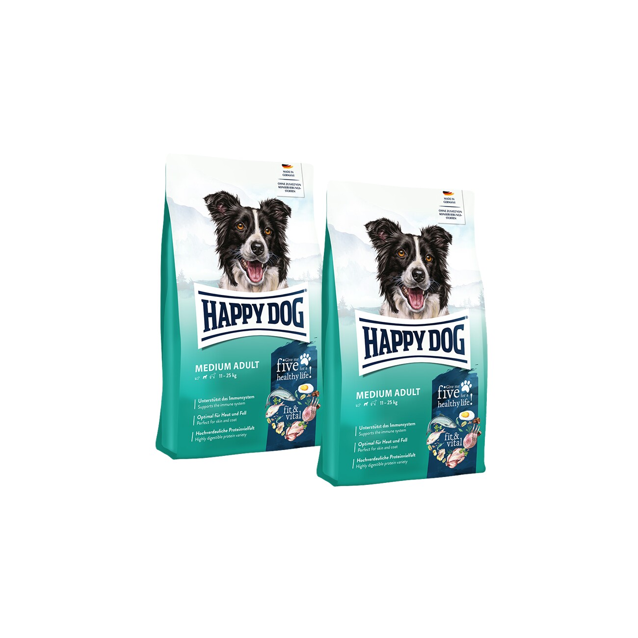 Happy Dog Supreme Fit & Vital drób, jagnięcina, ryba adult 12 kg × 2
