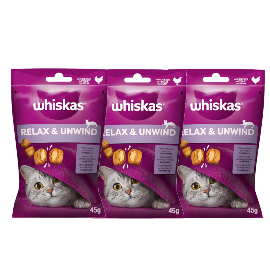 Whiskas Relax & Unwind kurczak 45 g × 3