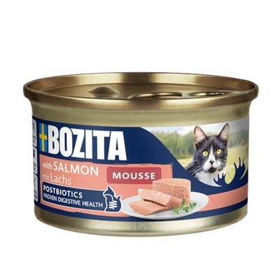 Bozita Mousse Postbiotics Sterilised łosoś pasztet adult 85 g × 12