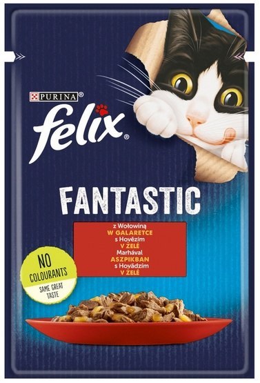 Purina Felix Fantastic wołowina 85 g