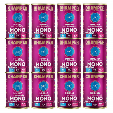 Champer Immuno Mono wołowina 400 g × 12