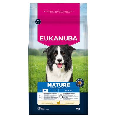 Eukanuba Premium Nutrition kurczak dojrzałe psy średnich ras 3 kg