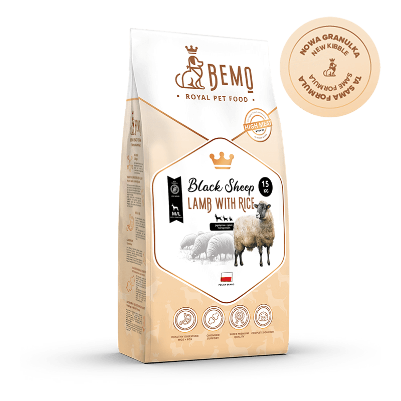 Bemo Black Sheep jagnięcina adult małe i średnie rasy 15 kg