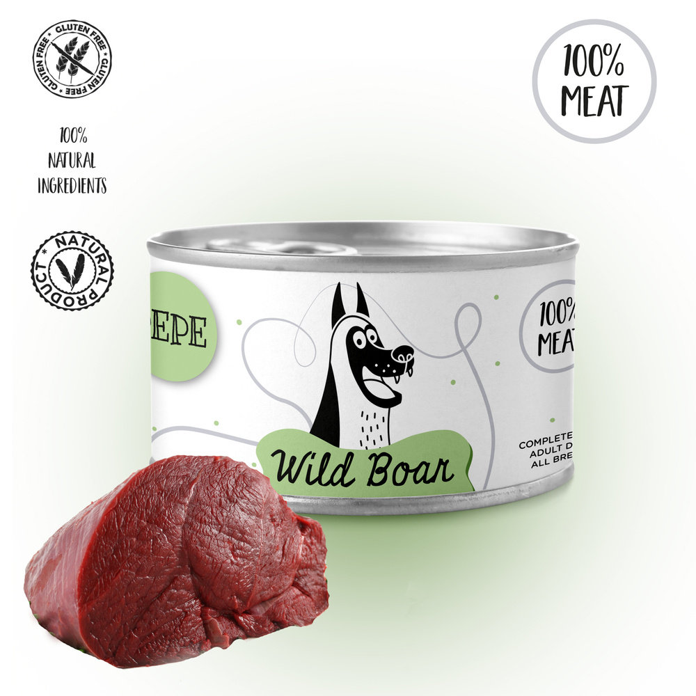 Paka Zwierzaka Pepe dziczyzna adult 410 g