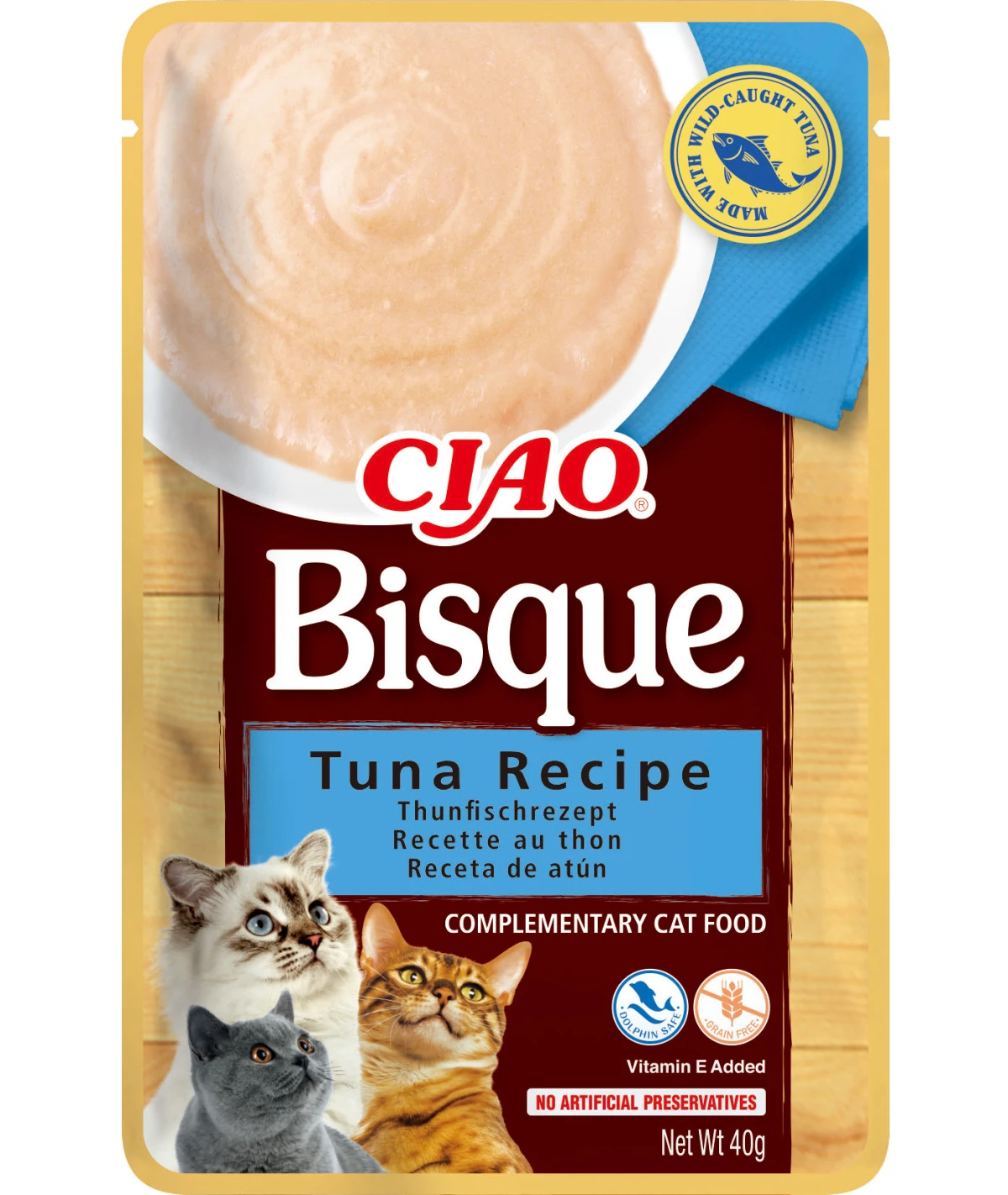Inaba Ciao Bisque tuńczyk w bulionie 40 g