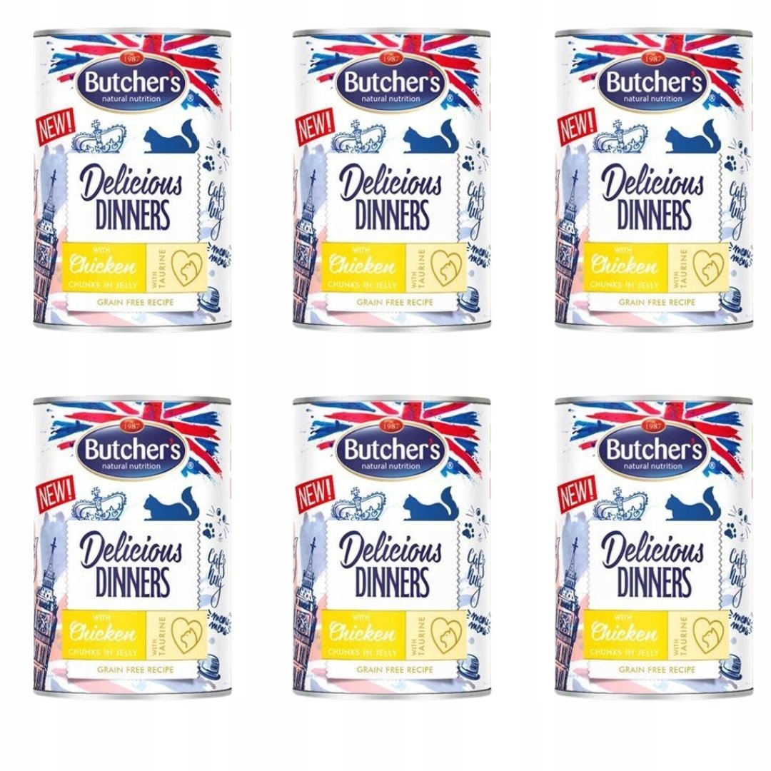Butcher's Delicious Dinners kurczak w galaretce 400 g × 6