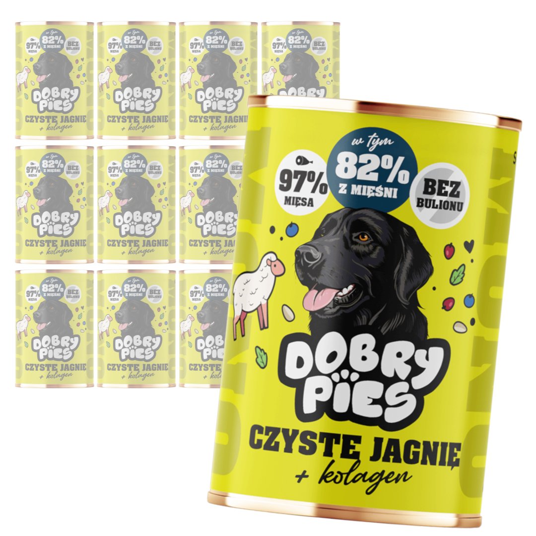Dobry Pies Monoprotein jagnięcina adult 400 g × 12