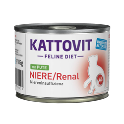 Kattovit Feline Diet Renal indyk 185 g