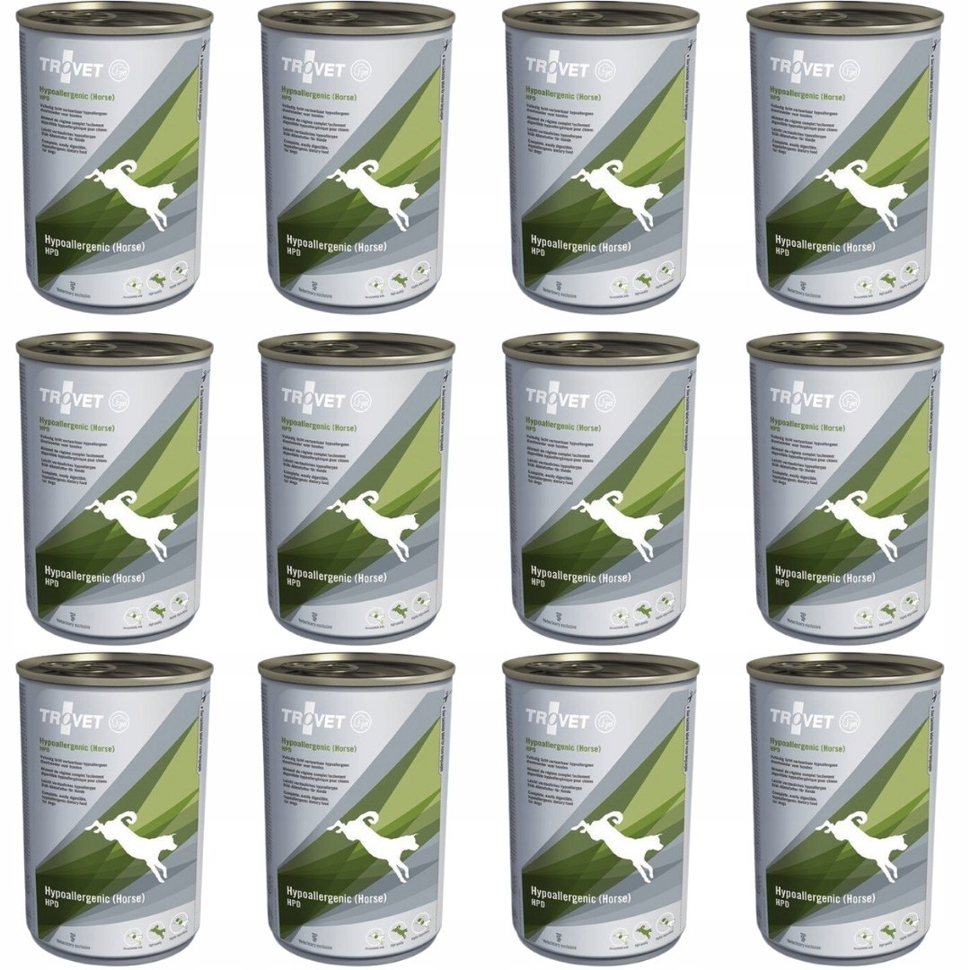 Trovet Hypoallergenic HPD konina 400 g × 12