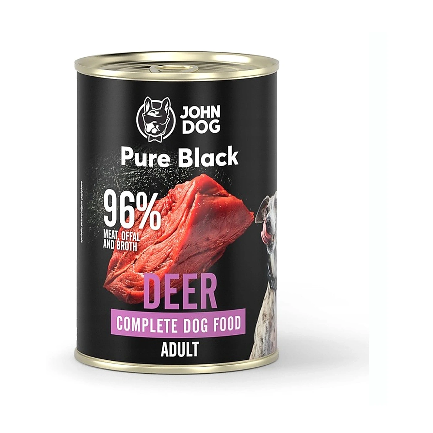 John Dog Pure Black jeleń adult 400 g