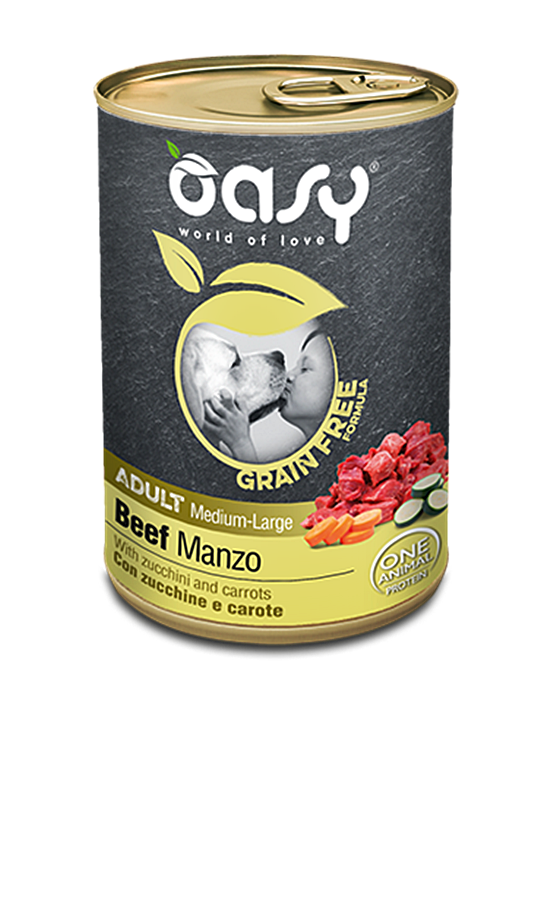 Oasy Grain Free wołowina adult średnie rasy, duże rasy 400 g