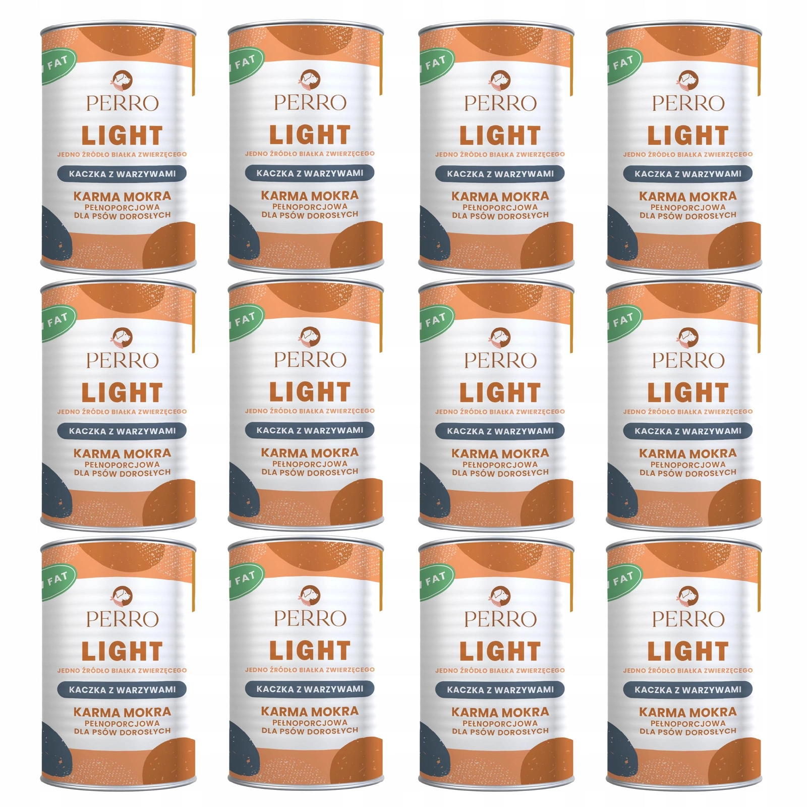 Perro Light kaczka adult 400 g × 12