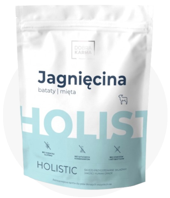 Dobra Karma Holistic jagnięcina adult 2 kg × 2