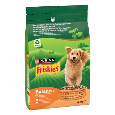 Purina Friskies Balance kurczak, wołowina adult 3 kg × 3